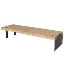 B-Ware Lowboard MCW-L75, Massiv-Holz 40x200x60cm, natur