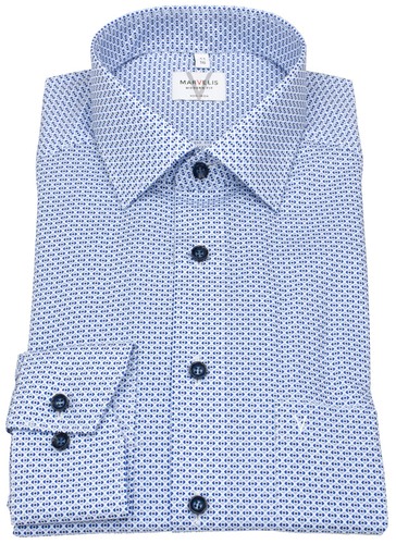 Marvelis hemd modern fit print - hemd,