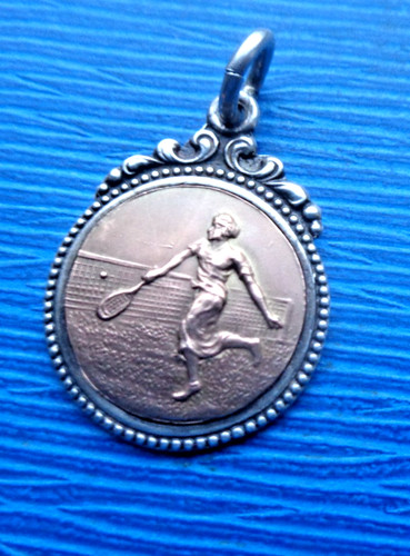 Silber gold tennis medaille - tennis,