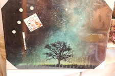 Metall Magnettafel schwarz