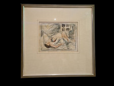 Willi Novak Litographie von Thieme Becker Kunstdruck Gemälde 48x48cm