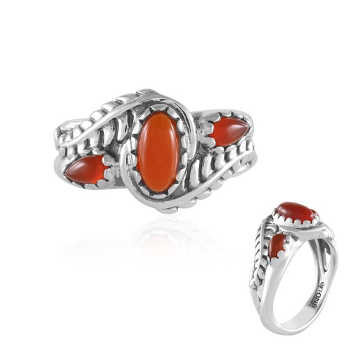 Cavill roter onyx - cavill, silberring