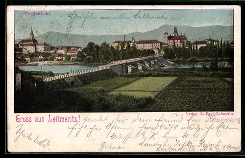 Leitmeritz totalansicht - leitmeritz,,