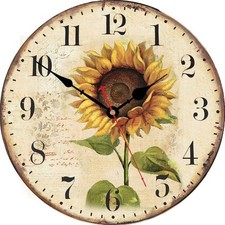 VIKMARI Wanduhr, Blumen-Stil