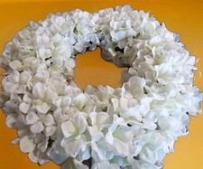 ABELLA Flora Hortensien-Kranz inkl Aufhängung weiß 50cm Druchm. N442