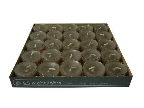 100 teelichter acryl - cup, grau