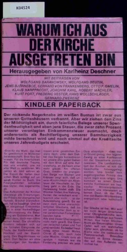 Warum ich aus - der, kirche