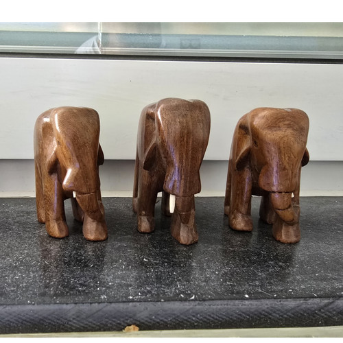 3er set holz elefant - 3er,
