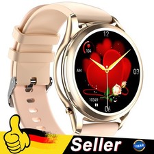 2in1 Smartwatch Herren Damen Fitnessuhr mit Bluetooth Kopfhörer für Android iOS