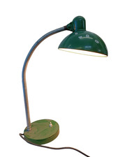 Vintage Mid-Century Schreibtischlampe grün Metall 50er Jahre Nachttischlampe
