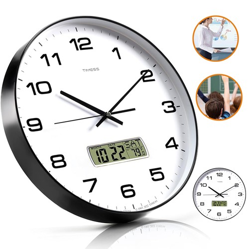Wanduhr mit lcd display - wanduhr,
