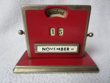 50er J. Tischkalender rot