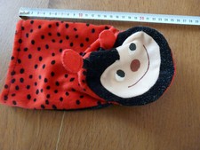Handpuppe Käfer H. Schneider Schmusetier,Stofftier,Plüschtier Marienkäfer rot 