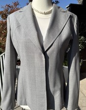 Aigner Hosenanzug, Damen, Blazer Gr.40 + Hose Gr.42, Grau, Neuwertig