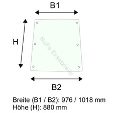 Frontscheibe, Glasscheibe für