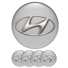 4X Hyundai Emblem Nabendeckel