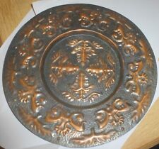 alter Motiv Kupfer Teller