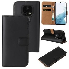 Handytasche für Motorola Moto E7 Book Klapp Flip Cover Wallet Handy Case Schwarz