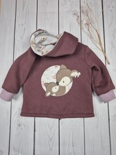 Sweatjacke  Gr. 86 Applikation Stickdatei Rehe NEU Handmade 