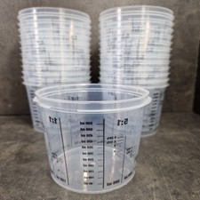 25 Stück Farbmischbecher 750ml mit Scala Lackmischbecher Mischbecher