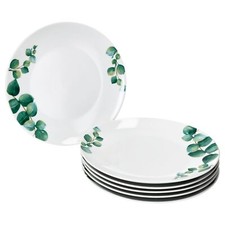 6x Eukalyptus Speiseteller