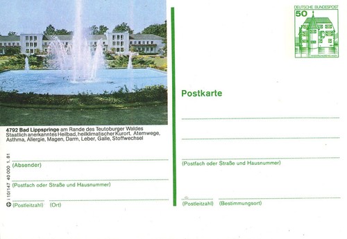 Bildpostkarte bad - bildpostkarte,