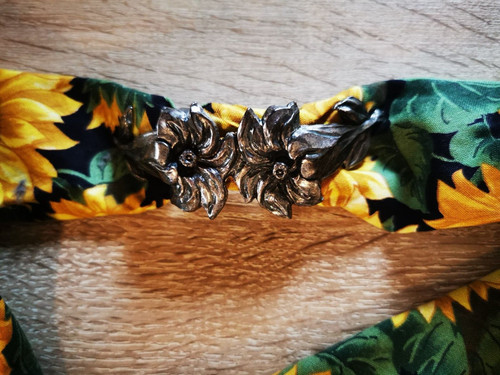 Trachtentuch sonnenblumen mit - trachtentuch,