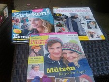 Strickanleitung/Häkelanleitungen, MSH4,Mützen/Schals/ Handschuhe, 3 Stück