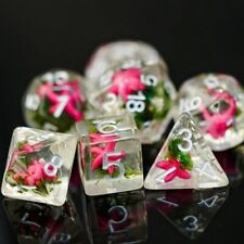 FBG2214 - Pink Starfish & Seaweed RPG Dice Set (7) (Foam Brain Games)