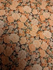 Original Vintage 60/ 70 er Jahre 3 Tapeten Rollen orange Blumen.