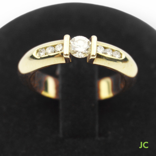 Spann ring 585 gelbgold 7 - spann-ring, 585/-gelbgold