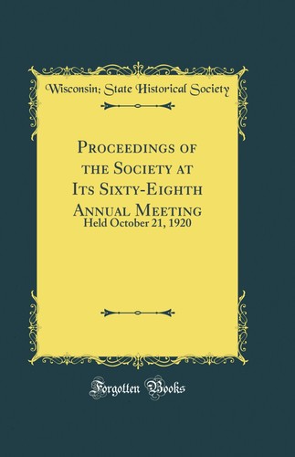 Proceedings the society at - society,