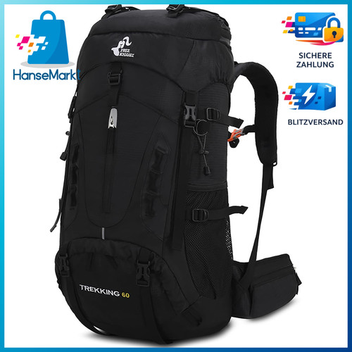 Wanderrucksack 60l wasserdicht - 60l,