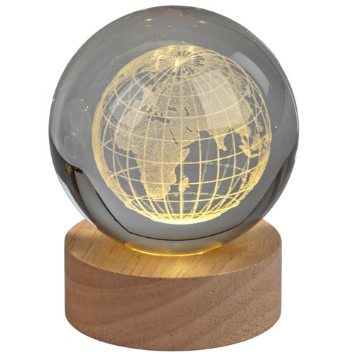 Led tischlampe kristallkugel - led,