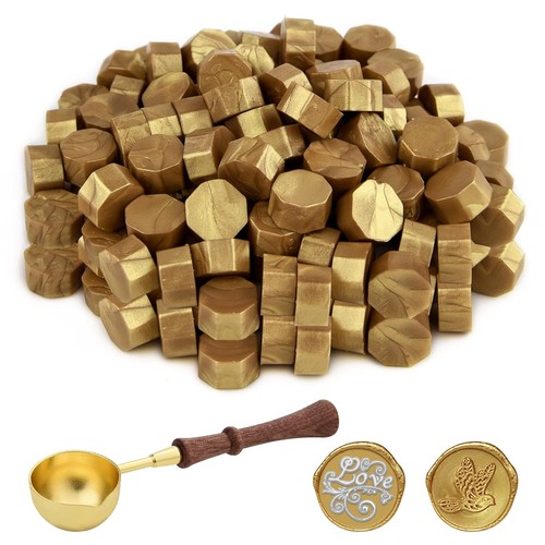 Siegelwachs gold 100 stück - siegelwachs,