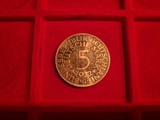 5 DM Deutsche Mark Münze/Heiermann gebraucht Silberadler 1972