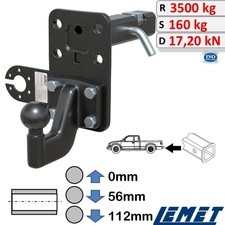 Anhängerkupplung 2-Zoll AHK-Adapter mit Spannkeil für Dodge Ram 1500 2010-2018