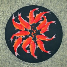 Stickbild "Zwölf Kois"