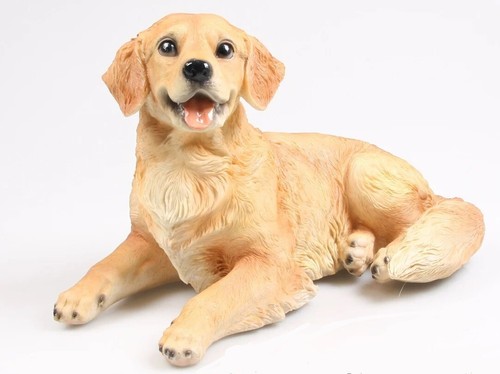 Gartenfigur hund golden - gartenfigur,