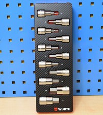 Würth Zebra Steckschlüsselsatz Innensechskant in Schaumeinlage Nüsse 2.4.1 