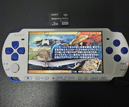 Sony psp 3000 blau weiß - sony,