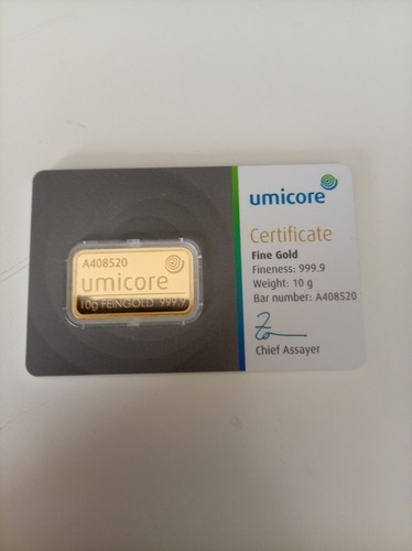 Goldbarren 999 umicore 10g - 999,
