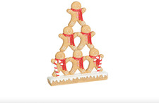 Lebkuchen festlich Weihnachten Turm Deko Tisch oder Regal Aufsteller Ornament