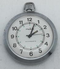 DDR Kult,Ruhla Taschenuhr,Handaufzug,die Uhr läuft an,