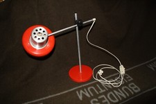 Tischlampe Rot Vintage Schreibtischlampe 70er Jahre Design DDR Midcentury