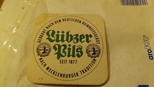 alter Lübzer Pils  Bierdeckel