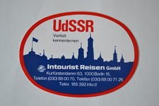 Autoaufkleber Sticker UdSSR Sowjetunion Russland Intourist Reisen Berlin Russia