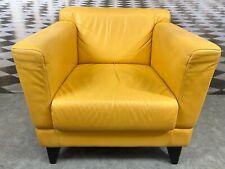 DESIGNER SESSEL GELBES LEDER