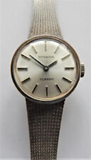 DAU Damenarmbanduhr DUGENA 835er Silber Handaufzug Silberarmband Handaufzug