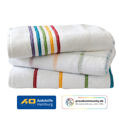 Regenbogen handtuch weiß - regenbogen,